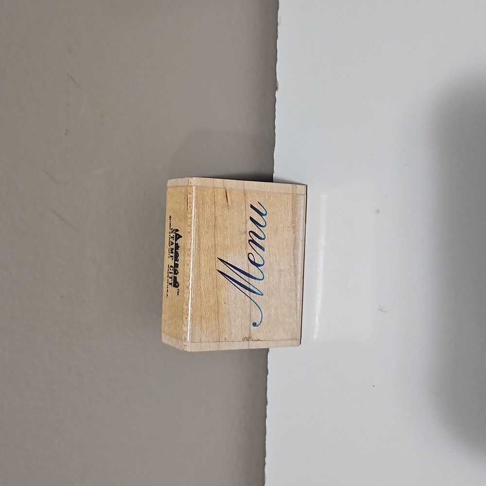 Menu Rubber stamp
